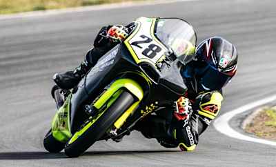 Cormac Buchanan riding the Pre-Moto3