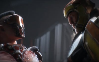 Two of Quake's Champions face off in the arena