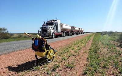 Dory, Terra's carefully designed barrow, takes a breather.