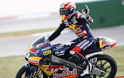 首次获得125cc级别胜利的马克