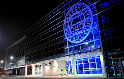 The stadium entrance of Leicester City FC