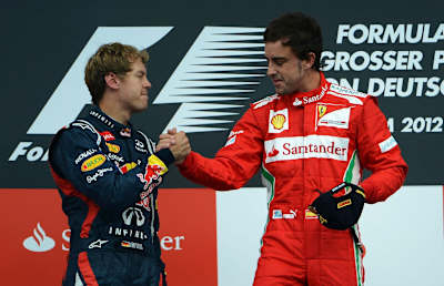 F1 – Veľká cena Nemecka 2012, Vettel a Alonso, Hockenheim