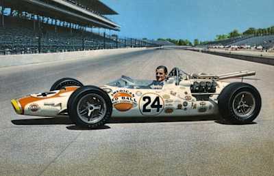 Hill: o único que tem a Tríplice Coroa Graham Hill e seu carro em Indianápolis