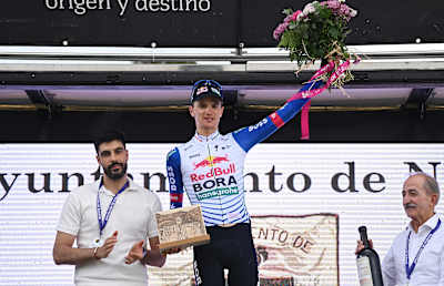 Giulio Pellizzari gewinnt die letzte Etappe der Vuelta a Burgos