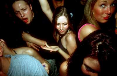 People dancing at I Kamanchi, The Academy, Bristol, 2003