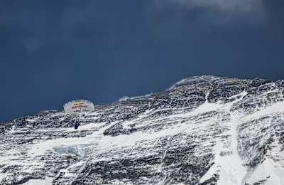 Valery Rozov performs at the Red Bull Top Altitude at North Everest