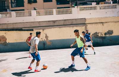 Neymar Jr plays with his friends in Barcelona, Spain on August 24th, 2015