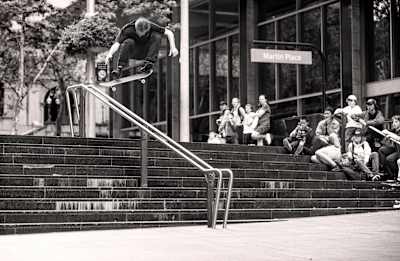 Jake Hayes, switch frontside flip, 2016.