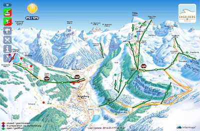 Die Pisten von Engelberg im Überblick