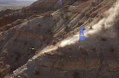 Australia's Andrew Mills at Red Bull Rampage 2002