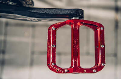 Josh has returned to flat pedals this season