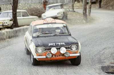 The Escort Mk 1 driven by Jean Francois Pinot