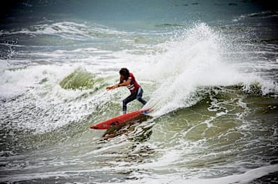 This is Rob Machado's peak (keep out).