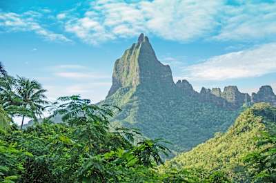 View of Bali Hai Mountain on Moorea