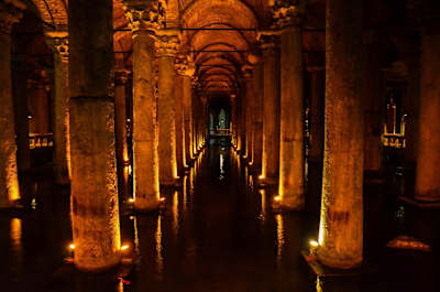 Hook into the subterranean drama of the Basilica Cistern.