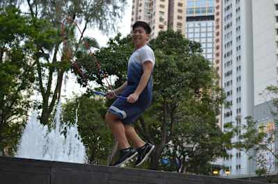 貴為上屆「香港個人全能跳繩公開賽」 男子總冠軍，何柱霆自然是今屆熱門奪冠選手