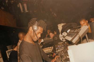 DJ Fabio at an early jungle rave, London, 1990s