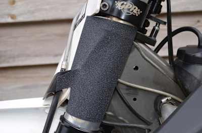 Grip tape on FMX bike