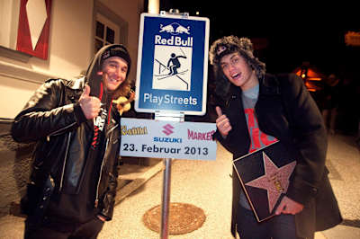 Paddy Graham and Elias Ambuhl at Red Bull Playstreets