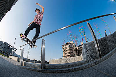 Danny in Aktion in Keelung, Taiwan, am 31. Januar 2013.