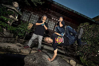 Japanese B-Boys, Taisuke, Nori, and Issei
