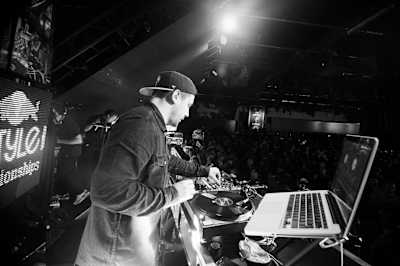 DJ Bazooka performs during the Red Bull Thre3Style DJ World Championship Finals at Koolhaus in Toronto, Canada on November the 9th, 2013.