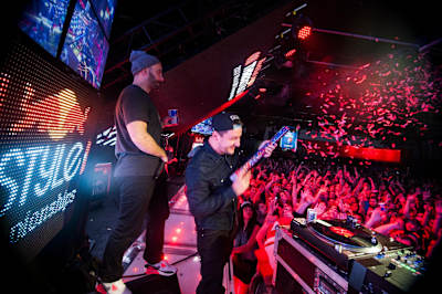 DJ Bazooka performs during the Red Bull Thre3Style DJ World Championship Finals at Koolhaus in Toronto, Canada on November the 9th, 2013.