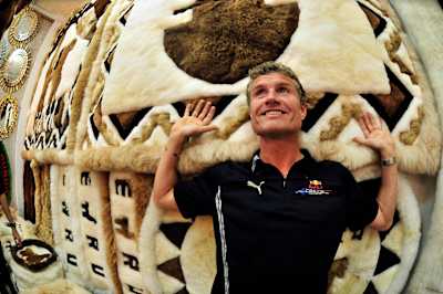 David Coulthard también paseó por el mercado inca