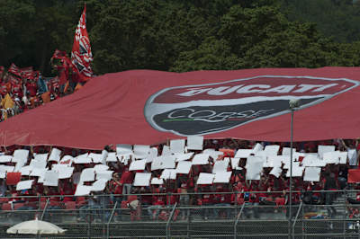 The Ducati fans out in force at Mugello