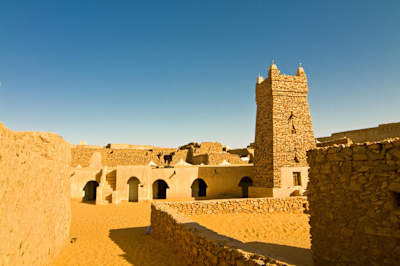 Die antike mauretanische Stadt Chinguetti, UNESCO Weltkulturerbe.