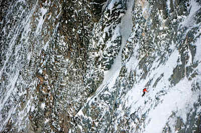 Dani moves quickly through challenging terrain 