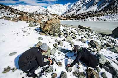 Die Filmcrew macht sich bereit