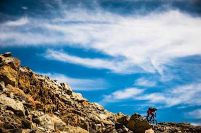 Rider in Whistler Mountain Bike Park