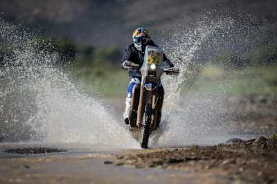 Yamaha's Portuguese rider Hélder Rodrigues en route from Jujuy to Uyuni during Stage 5 of the 216 Dakar Rally.