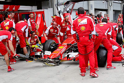 Red Bull Ring, il pit stop della Ferrari