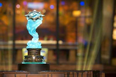 The Hearthstone World Championship trophy