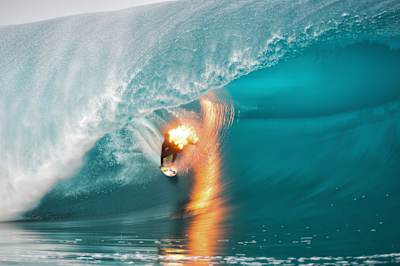 Jamie O'Brien prepared intensely for his feat of surfing whilst on fire