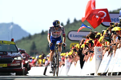 Florian Lipowitz third on Hautacam