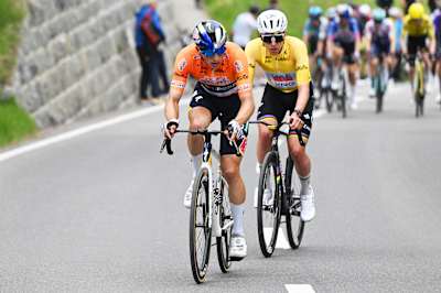 Florian Lipowitz on Stage 5 of the Tour de Romandie