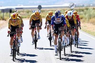 Finn Fisher-Black in der Ausreißergruppe auf der 20. Etappe der La Vuelta