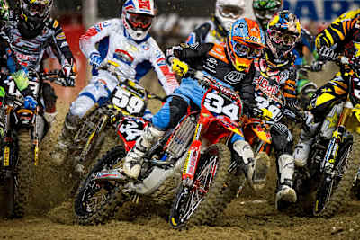 Cole Seely rips a holeshot at LA in 2012