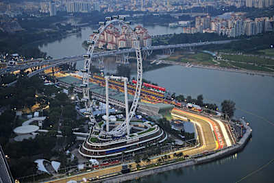 The Singapore skyline
