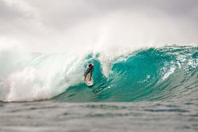Jordy Smith surfs in Hawaii