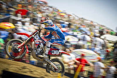 Motocross racer Jessy Nelson at the AMA Hangtown National