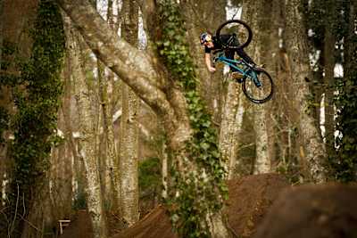 Anthony Messere clears an invert at his training compound