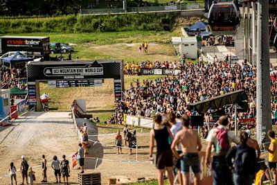 Greg Minnaar was back on track at Val di Sole