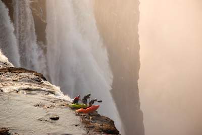 Steve Fisher scouts the Zambezi