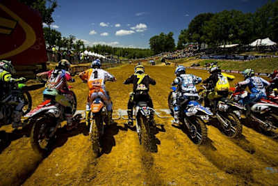 Motocross starting gate at Budds Creek Raceway