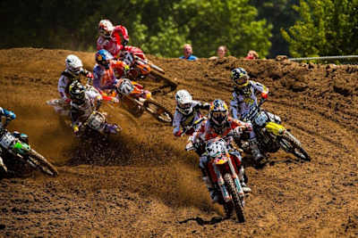 Marvin Musquin proving how important a holeshot is a do's and don'ts of racing mx at Utah National