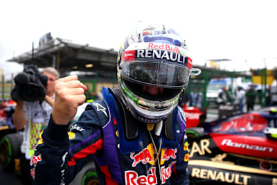 Sebastian Vettel won at Interlagos